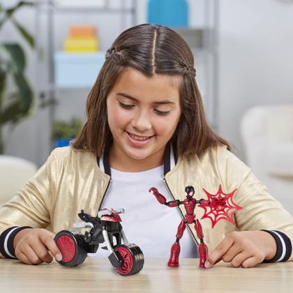 Imagem de Boneco de ação Toy Spider-Man Marvel Bend e Flex Rider
