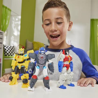 Imagem de Boneco de ação Transformers MixMashers Bumblebee 12 cm com acessórios