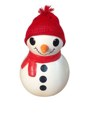 Imagem de Boneco De Neve Grande Enfeite Decoracao De Natal Ceramica - Decore Casa