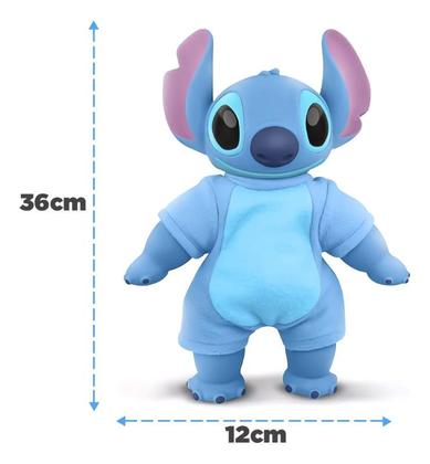 Imagem de Boneco de Pelúcia e Vinil Stitch Coleção Amor de Filhote 36cm Roma