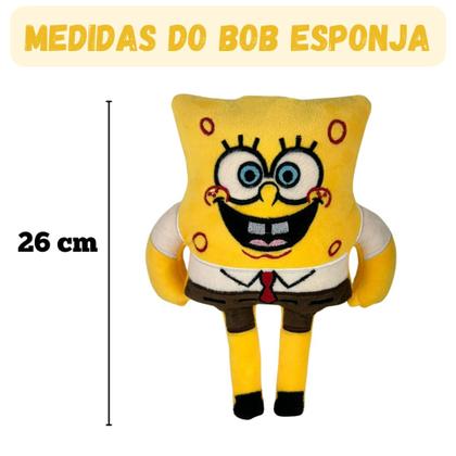 Imagem de Boneco de Pelúcia Patrick e Bob Esponja Brinquedo Infantil Presente Personagem