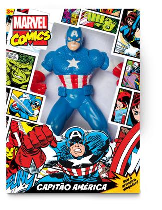 Imagem de Boneco de vinil Gigante Capitão América Comics 50 cm