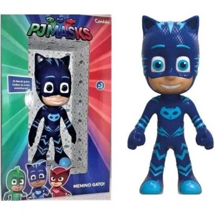 Imagem de Boneco de Vinil Menino Gato Pj Masks Herois Gigante 40cm