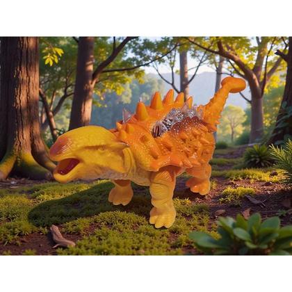 Imagem de Boneco Dinossauro Grande Movimento Som e Luz Anquilossauro