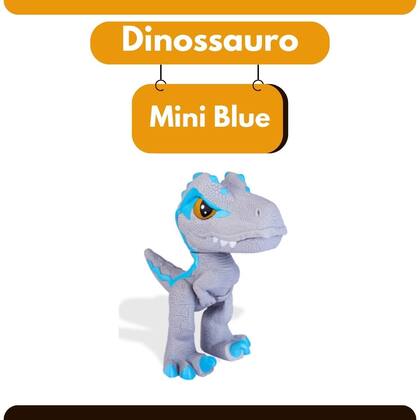 Imagem de Boneco Dinossauro Mini Blue Jurassic World Cinza Pequeno Articulado Colecionável Infantil Park