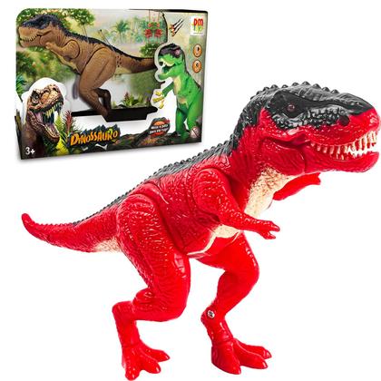 Imagem de Boneco Dinossauro T-Rex De Brinquedo Com Som E Luz Dm Toys