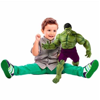 Imagem de Boneco do Incrível Hulk Marvel 10 Sons Super Herói Vingadores Action Figure Mimo Toys - 0581