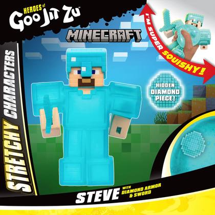 Imagem de Boneco Elástico Steve de 12cm - Goo Jit Zu Minecraft