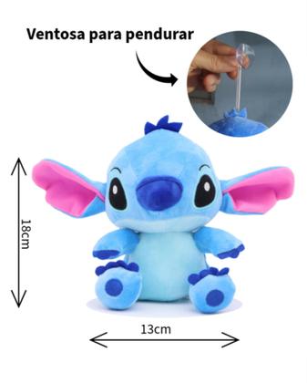 Imagem de Boneco Em Pelúcia Macia Stitch Disney Com Ventosa 18cm  Fofura e Magia em Cada Detalhe