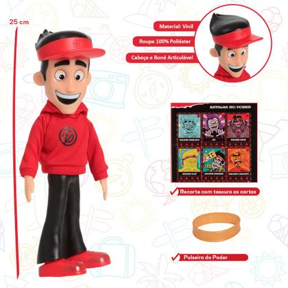Imagem de Boneco Enaldinho Youtuber 25cm Articulado + Itens Rosita
