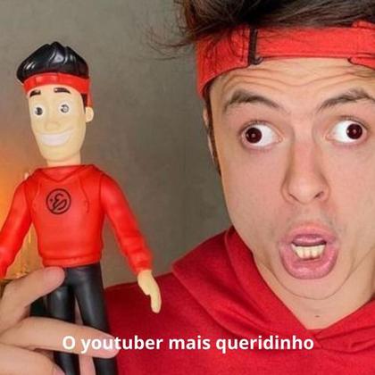 Imagem de Boneco Enaldinho Youtuber Articulado 25cm Vinil Brinquedo In