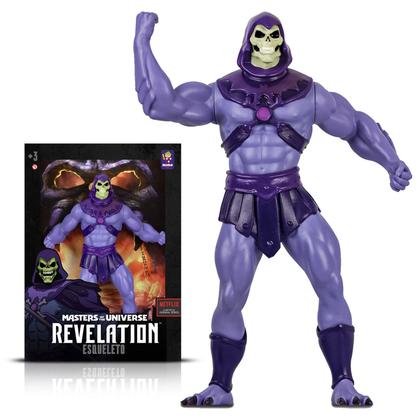 Imagem de Boneco Esqueleto He-Man Revelation Gigante Articulado Em Vinil 40 cm Mimo Toys