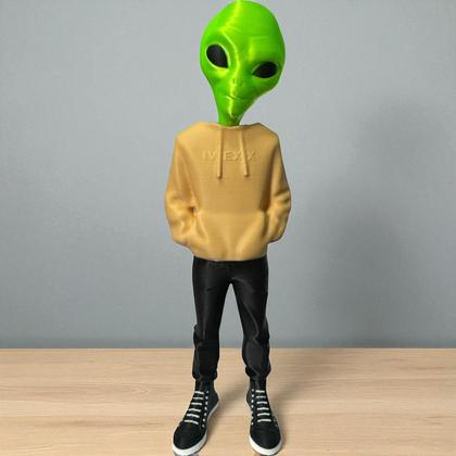 Imagem de Boneco Et 20cm Com Blusa Alienígena Extraterrestre