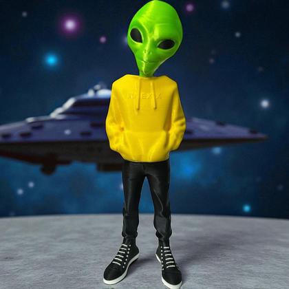 Imagem de Boneco Et 20cm Com Blusa Alienígena Extraterrestre