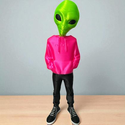 Imagem de Boneco Et 20cm Com Blusa Alienígena Extraterrestre