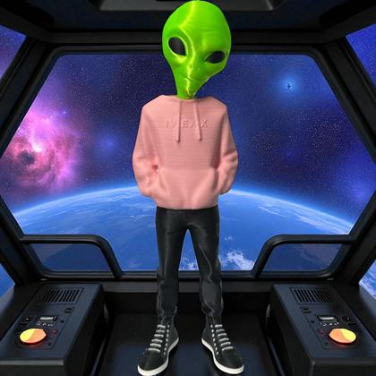 Imagem de Boneco Et 38cm Com Blusa Alienígena Extraterrestre