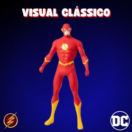 Imagem de Boneco Flash Liga Da Justiça DC Feito Em Vinil Articulado 45cm The Flash Heroís Brinquedo Novabrink