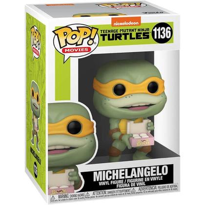 Imagem de Boneco Funko Pop As Tartarugas Ninja Michelangelo 1136 O Segredo do Ooze