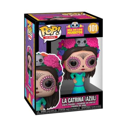 Imagem de Boneco Funko Pop! Dia dos Mortos - La Catrina (Azul)