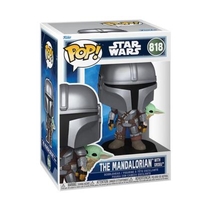 Imagem de Boneco Funko Pop! Star Wars Mandalorian e Grogu Mandalorian