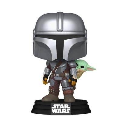 Imagem de Boneco Funko Pop! Star Wars Mandalorian e Grogu Mandalorian