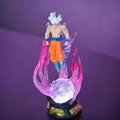 Imagem de Boneco Goku Ultra Instinto Dragon Ball Z Son Anime 25Cm Pvc