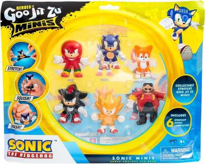 Imagem de Boneco Goo Jit Zu Do Sonic Pack Com 6 Figuras Estica - Sunny