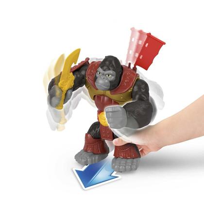 Imagem de Boneco Gorila Samurai 20cm Modo De Ataque - Mattel GYX01