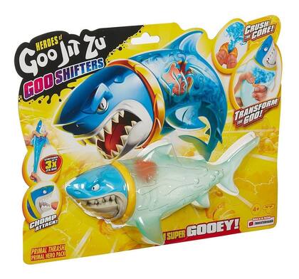 Boneco Heroes Of Goo Jit Zu Primal Thrash Tubarão Brinquedo