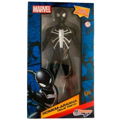 Imagem de Boneco Homem Aranha Preto 22cm Articulado Brinquedo Marvel Avengers Figura de Ação Infantil
