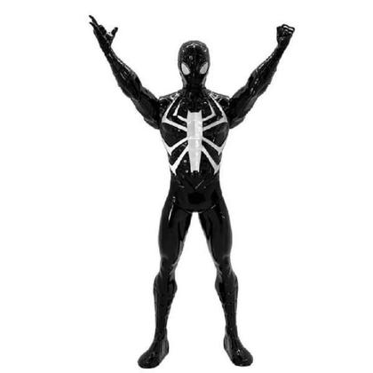 Imagem de Boneco Homem Aranha Preto 22Cm Marvel Vingadores Brinquedo