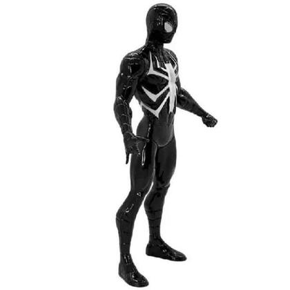 Imagem de Boneco Homem Aranha Preto 22Cm Marvel Vingadores Brinquedo