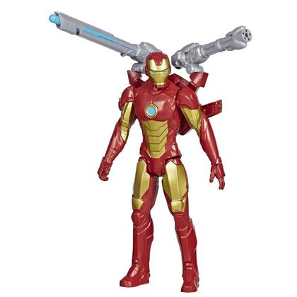 Imagem de Boneco homem de ferro acessorios titan blast gear - hasbro