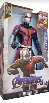 Imagem de Boneco Homem Formiga Articulado Grande 30 Cm Vingadores Com Luz E Som