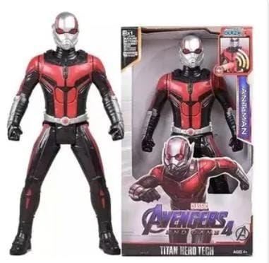 Imagem de Boneco Homem Formiga Articulado Grande 30 Cm Vingadores Com Luz E Som