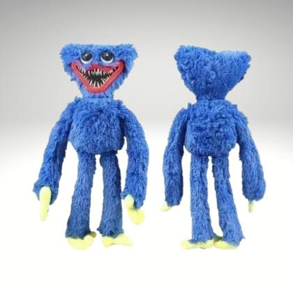 Imagem de Boneco Huggy Wuggy Azul de Pelúcia 40cm Com Fecho nas Mãos - 296