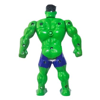 Imagem de Boneco Hulk Miniatura Articulado 15cm Aventureiros