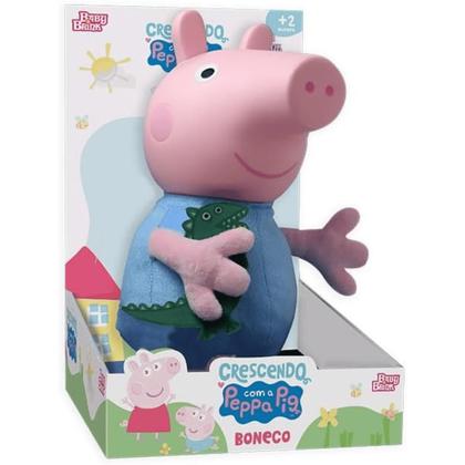 Imagem de Boneco Infantil George Pig Com Dinossauro NovaBrink