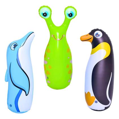 Imagem de Boneco João Bobo Teimoso Inflável 3d Animais Para Crianças