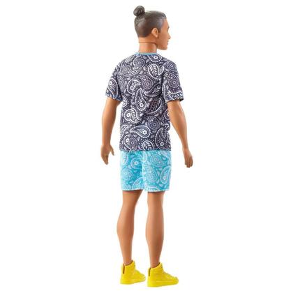 Imagem de Boneco Ken Fashionista Coque 30Cm Mattel - Hpf80