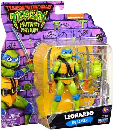 Imagem de Boneco Leonardo As Tartarugas Ninjas Mutant Mayhem Original