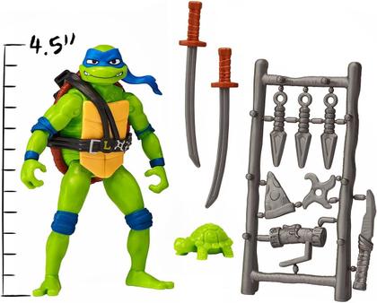 Imagem de Boneco Leonardo As Tartarugas Ninjas Mutant Mayhem Original