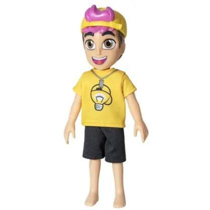 Imagem de Boneco Leozinho Articulado Turma Dos Rosa Com Chaveiro - Nova Brink