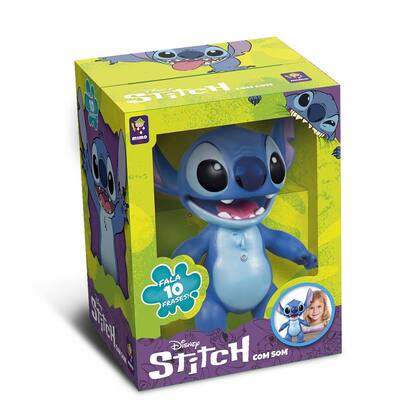 Imagem de Boneco Lilo Stitch Com Som Fala 10 Frases Filme Disney 40cm