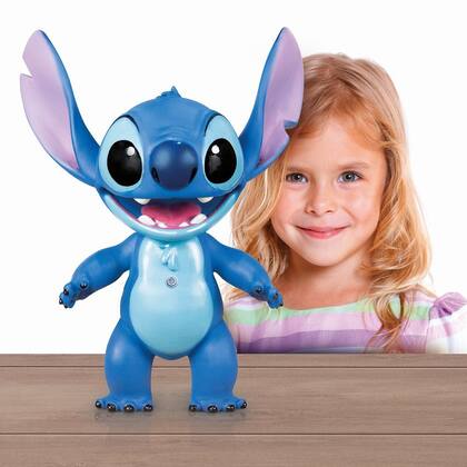 Imagem de Boneco Lilo Stitch Com Som Fala 10 Frases Filme Disney 40cm