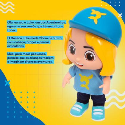 Imagem de Boneco Luke Os Aventureiros Luccas Neto Filho 1242 Rosita