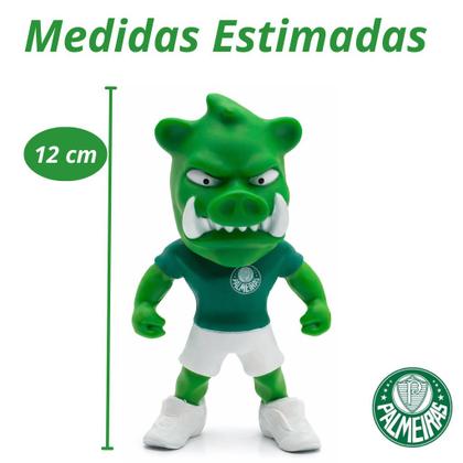 Imagem de Boneco Mascote De Futebol Oficial do Palmeiras Fut Toy Verdão Licenciado Modelo Personagem:Porco Gobatto