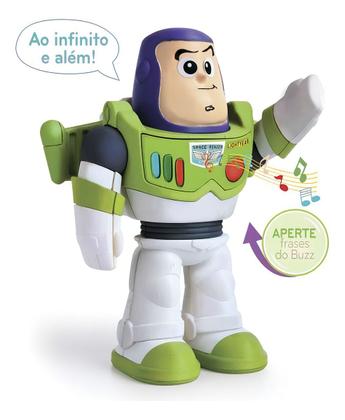 Imagem de Boneco Meu Amigo Buzz Lightyear Toy Story Fala Frases Elka
