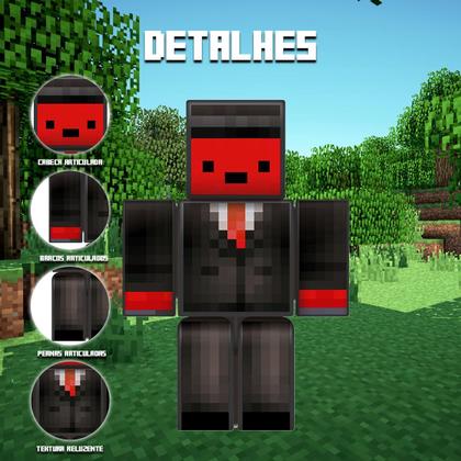 Imagem de Boneco Mine Athos Cadres Problems Lopers Original 25cm Gamer Skins Articulado Diversos Holográfico Hobbie