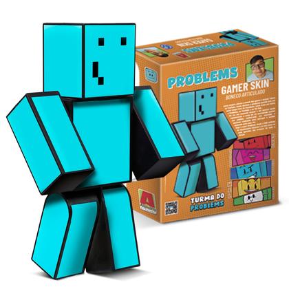 Imagem de Boneco Minecraft Articulado Problems Streamer youtuber 25cm - Algazarra